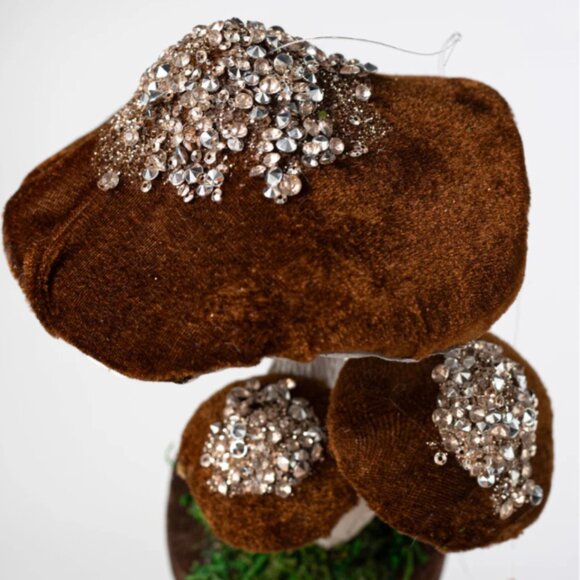 7" Bejeweled Mushroom Patch Ornament Wreath Attachment - Picture 2 of 3